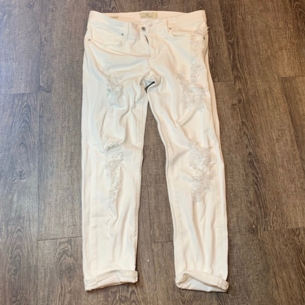 Lucky Brand Sienna Slim Boyfriend Distressed Jeans